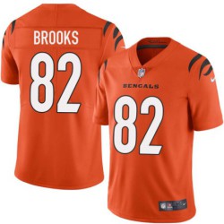 Bengals #82 Billy Brooks Sewn On Orange Jersey