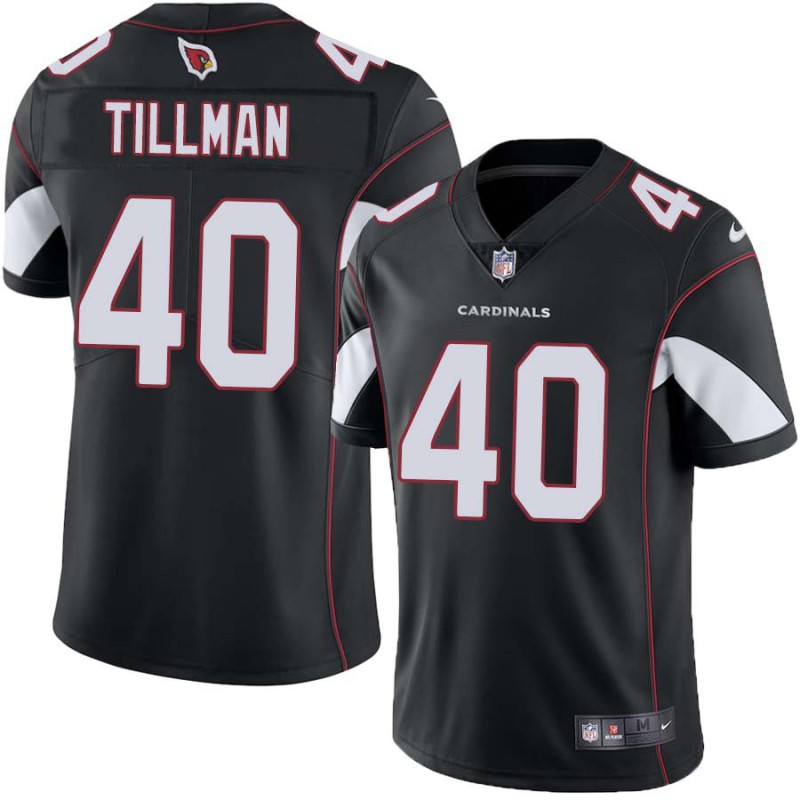 Cardinals #40 Pat Tillman Stitched Black Jersey