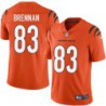 Bengals #83 Brian Brennan Sewn On Orange Jersey