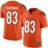 Bengals #83 Antonio Chatman Sewn On Orange Jersey