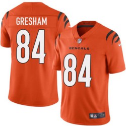 Bengals #84 Jermaine Gresham Sewn On Orange Jersey