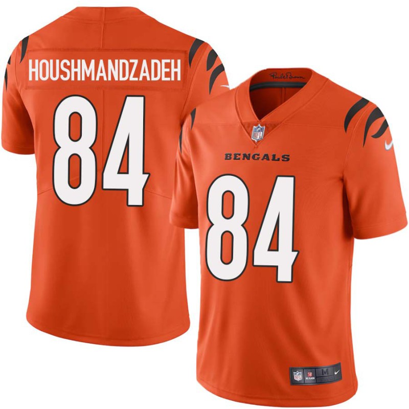 Bengals #84 T.J. Houshmandzadeh Sewn On Orange Jersey