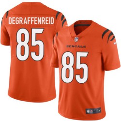 Bengals #85 Allen DeGraffenreid Sewn On Orange Jersey