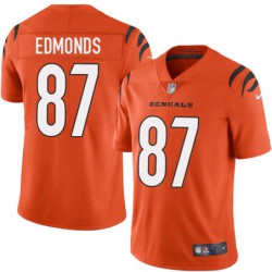 Bengals #87 Chris Edmonds Sewn On Orange Jersey