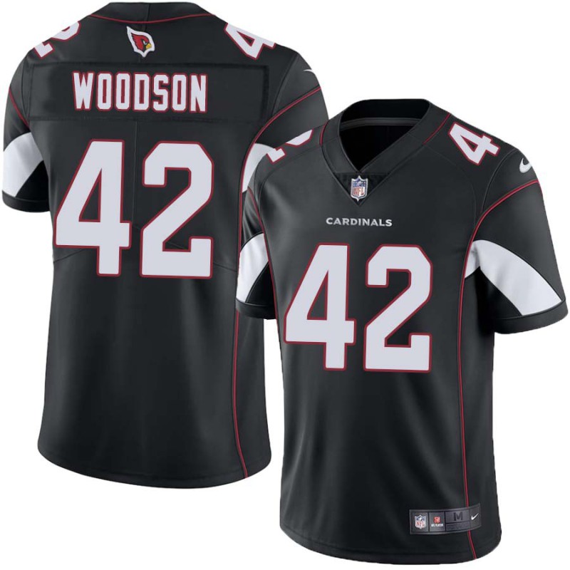 Cardinals #42 Abe Woodson Stitched Black Jersey