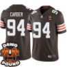 Browns #94 Tank Carder DAWG POUND Dog Head logo Jersey -Brown