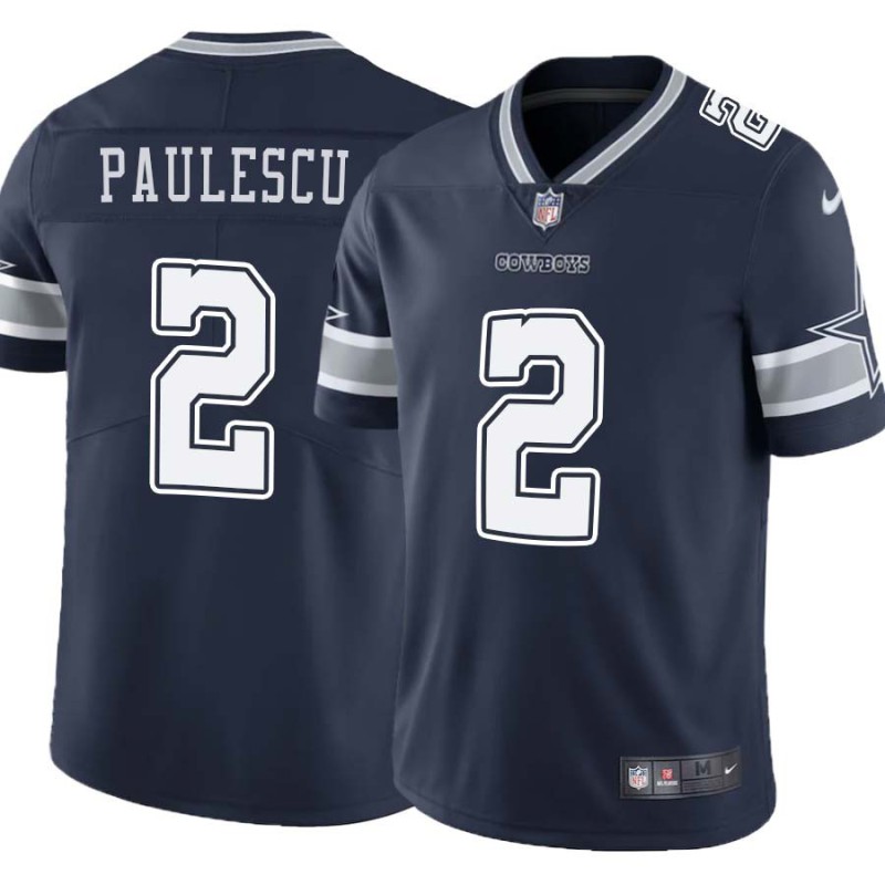 Cowboys #2 Sam Paulescu Vapor Limited Jersey -Navy