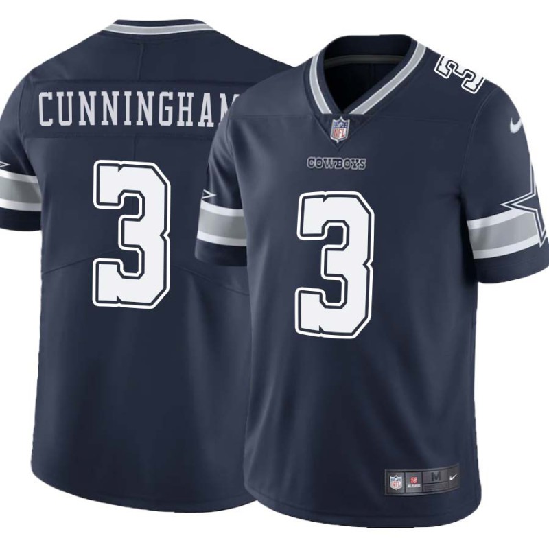 Cowboys #3 Richie Cunningham Vapor Limited Jersey -Navy