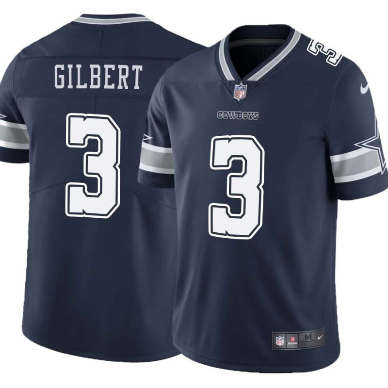 Cowboys #3 Garrett Gilbert Vapor Limited Jersey -Navy