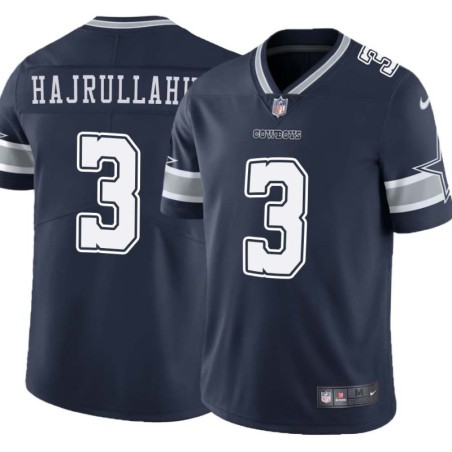 Cowboys #3 Lirim Hajrullahu Vapor Limited Jersey -Navy