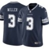 Cowboys #3 Jim Miller Vapor Limited Jersey -Navy