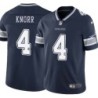 Cowboys #4 Micah Knorr Vapor Limited Jersey -Navy