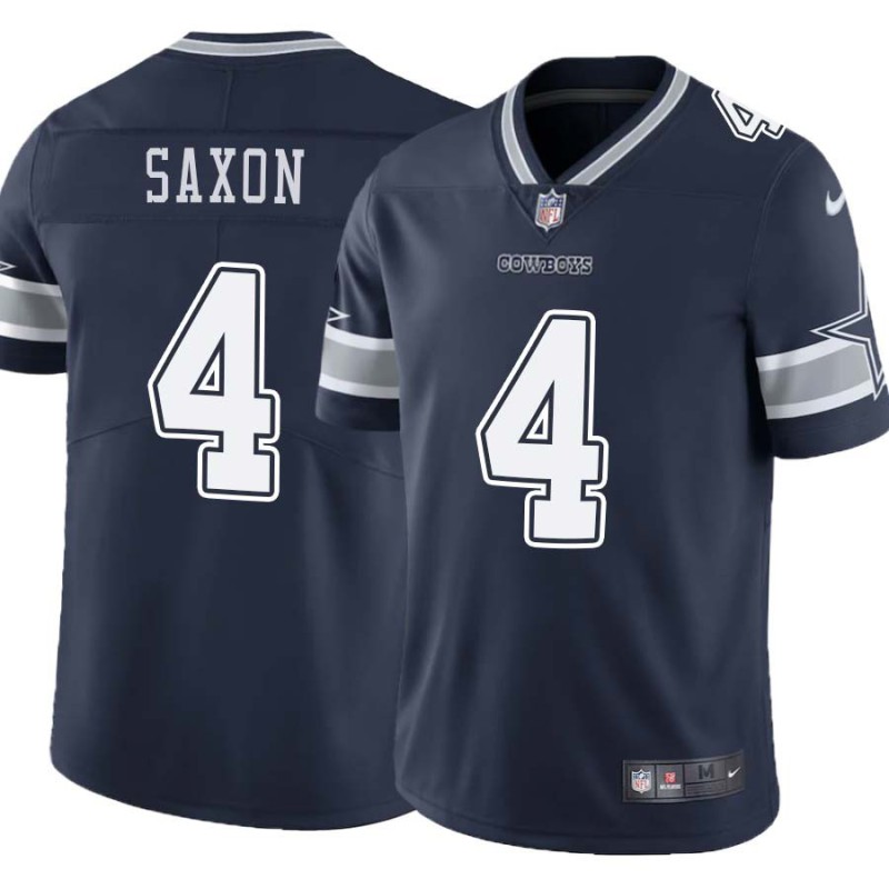 Cowboys #4 Mike Saxon Vapor Limited Jersey -Navy