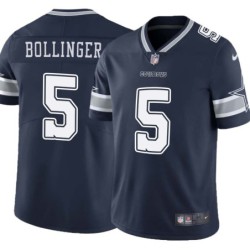 Cowboys #5 Brooks Bollinger Vapor Limited Jersey -Navy