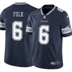 Cowboys #6 Nick Folk Vapor Limited Jersey -Navy