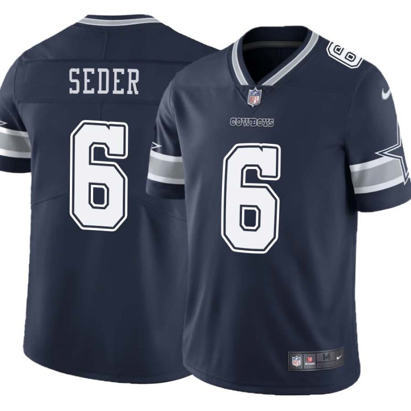 Cowboys #6 Tim Seder Vapor Limited Jersey -Navy