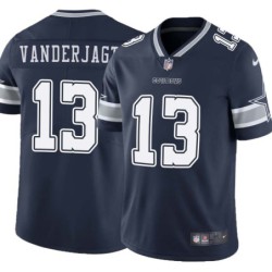 Cowboys #13 Mike Vanderjagt Vapor Limited Jersey -Navy