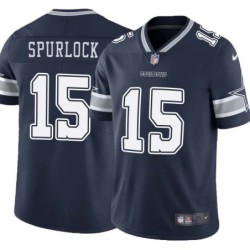 Cowboys #15 Micheal Spurlock Vapor Limited Jersey -Navy