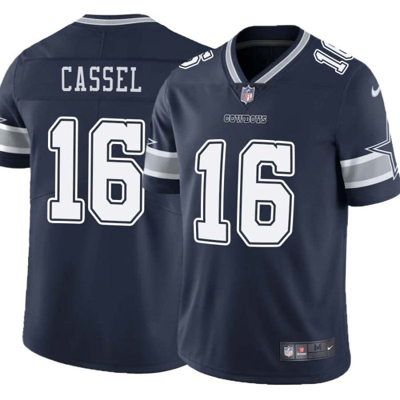 Cowboys #16 Matt Cassel Vapor Limited Jersey -Navy