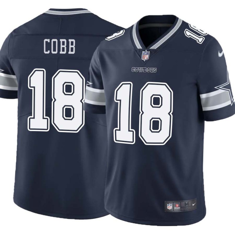 Cowboys #18 Randall Cobb Vapor Limited Jersey -Navy