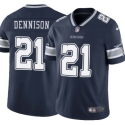 Cowboys #21 Doug Dennison Vapor Limited Jersey -Navy