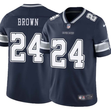 Cowboys #24 Larry Brown Vapor Limited Jersey -Navy