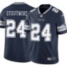 Cowboys #24 Omar Stoutmire Vapor Limited Jersey -Navy