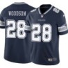 Cowboys #28 Darren Woodson Vapor Limited Jersey -Navy