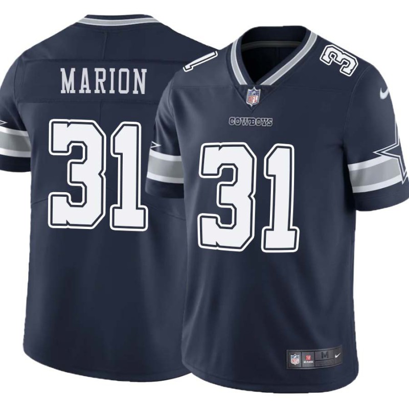 Cowboys #31 Brock Marion Vapor Limited Jersey -Navy