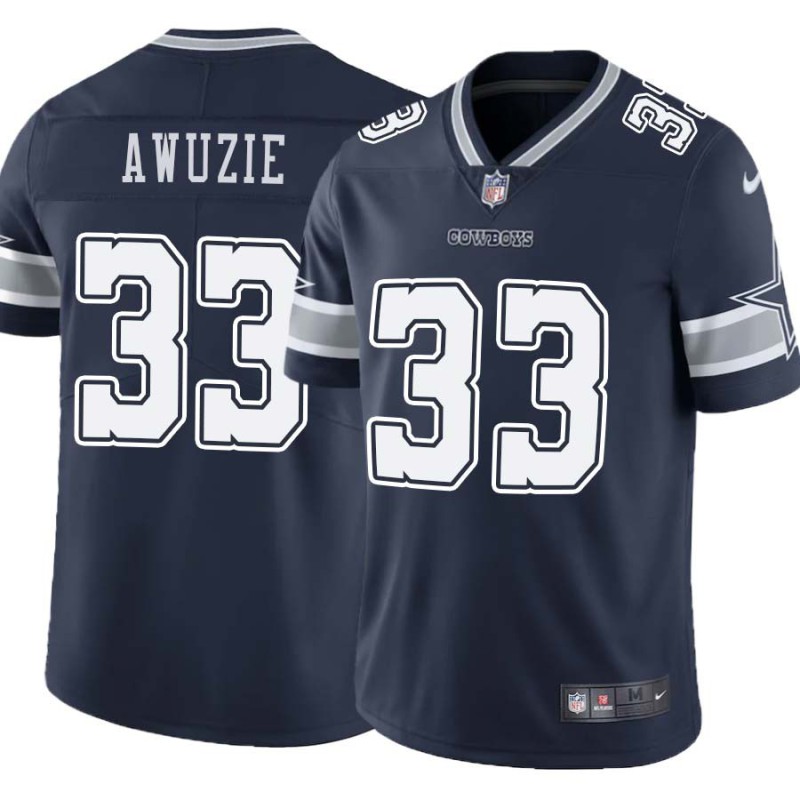 Cowboys #33 Chidobe Awuzie Vapor Limited Jersey -Navy