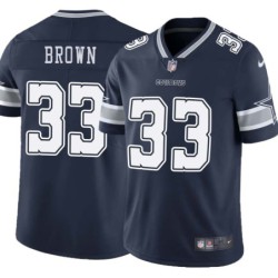 Cowboys #33 Eric Brown Vapor Limited Jersey -Navy