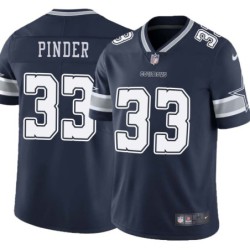 Cowboys #33 Cyril Pinder Vapor Limited Jersey -Navy