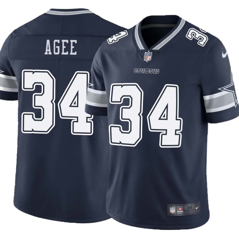 Cowboys #34 Tommie Agee Vapor Limited Jersey -Navy