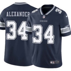 Cowboys #34 Mackensie Alexander Vapor Limited Jersey -Navy