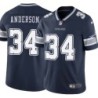 Cowboys #34 Deon Anderson Vapor Limited Jersey -Navy