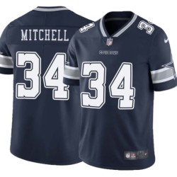 Cowboys #34 Aaron Mitchell Vapor Limited Jersey -Navy