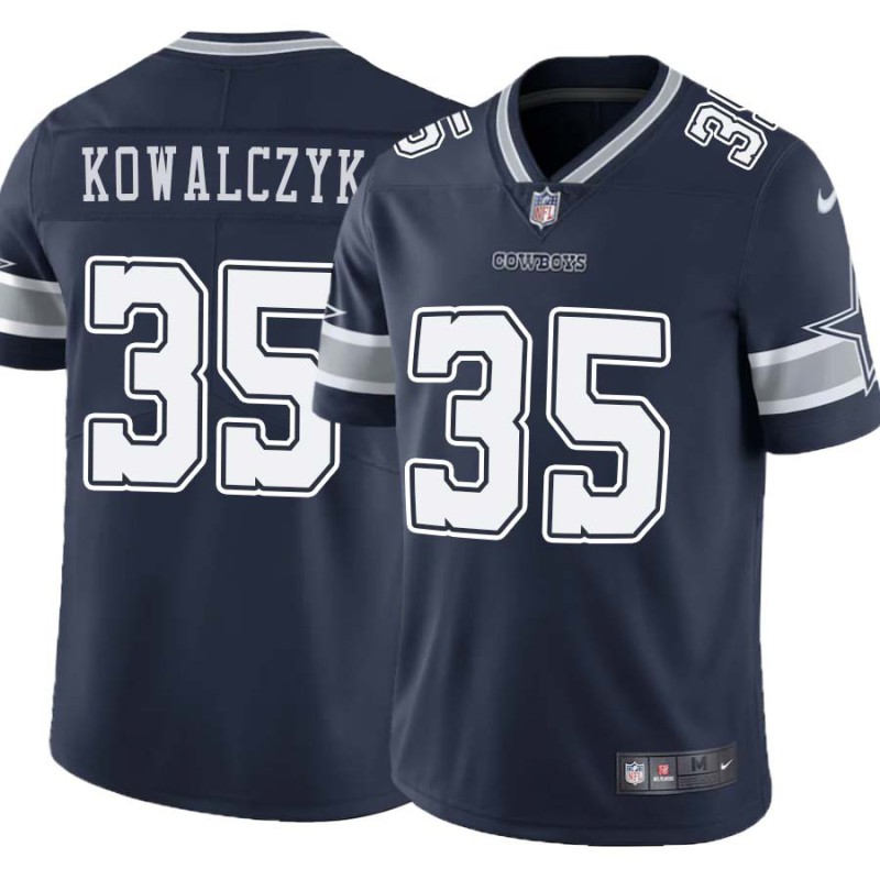 Cowboys #35 Walt Kowalczyk Vapor Limited Jersey -Navy