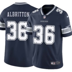 Cowboys #36 Vince Albritton Vapor Limited Jersey -Navy