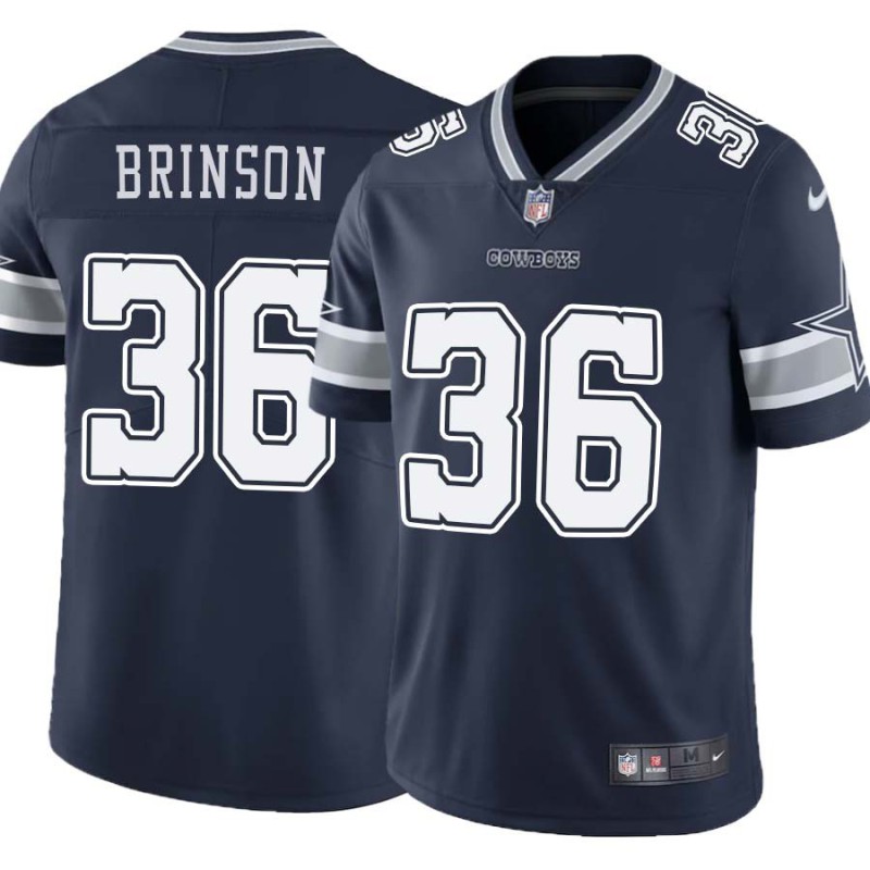 Cowboys #36 Larry Brinson Vapor Limited Jersey -Navy