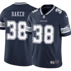 Cowboys #38 Sam Baker Vapor Limited Jersey -Navy