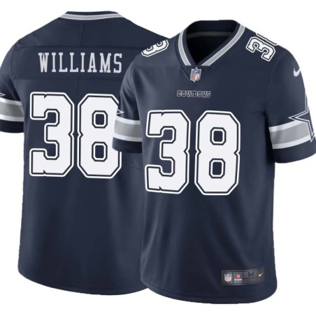 Cowboys #38 John Williams Vapor Limited Jersey -Navy