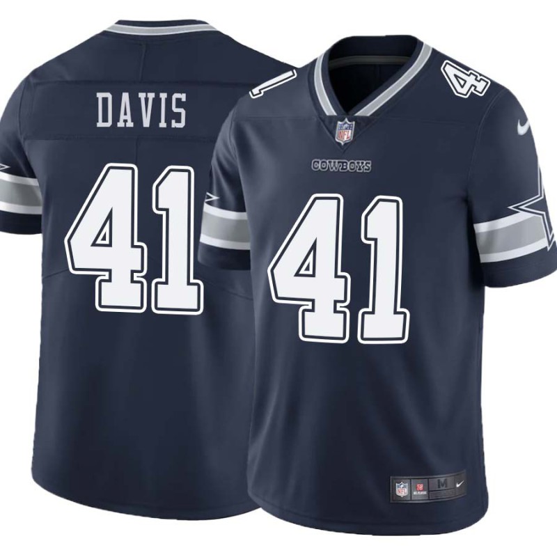 Cowboys #41 Wendell Davis Vapor Limited Jersey -Navy