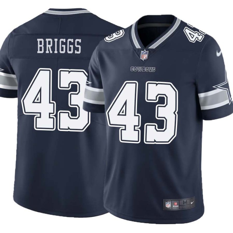 Cowboys #43 Greg Briggs Vapor Limited Jersey -Navy