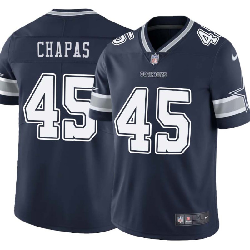 Cowboys #45 Shaun Chapas Vapor Limited Jersey -Navy