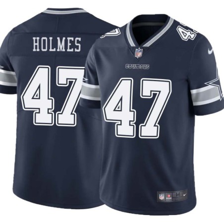 Cowboys #47 Clayton Holmes Vapor Limited Jersey -Navy