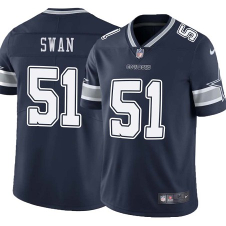 Cowboys #51 Russ Swan Vapor Limited Jersey -Navy