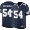 Cowboys #54 Kenwin Cummings Vapor Limited Jersey -Navy