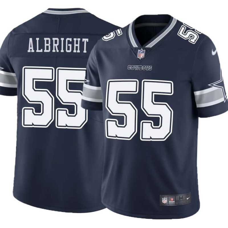 Cowboys #55 Alex Albright Vapor Limited Jersey -Navy