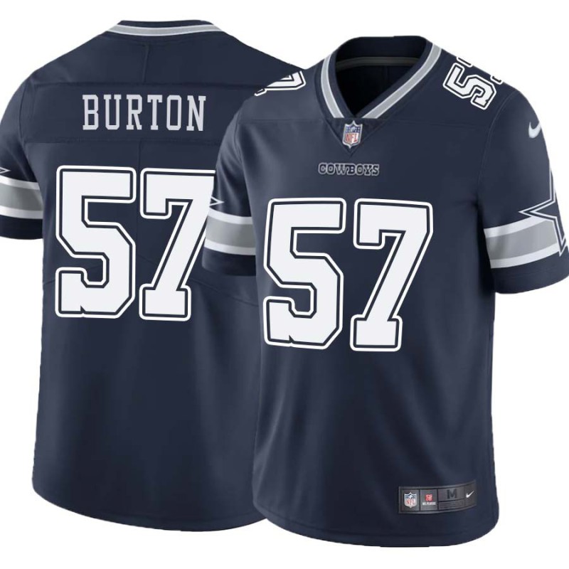 Cowboys #57 Ron Burton Vapor Limited Jersey -Navy