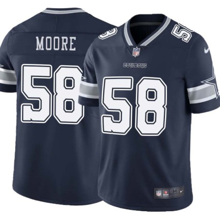 Cowboys #58 Damontre Moore Vapor Limited Jersey -Navy